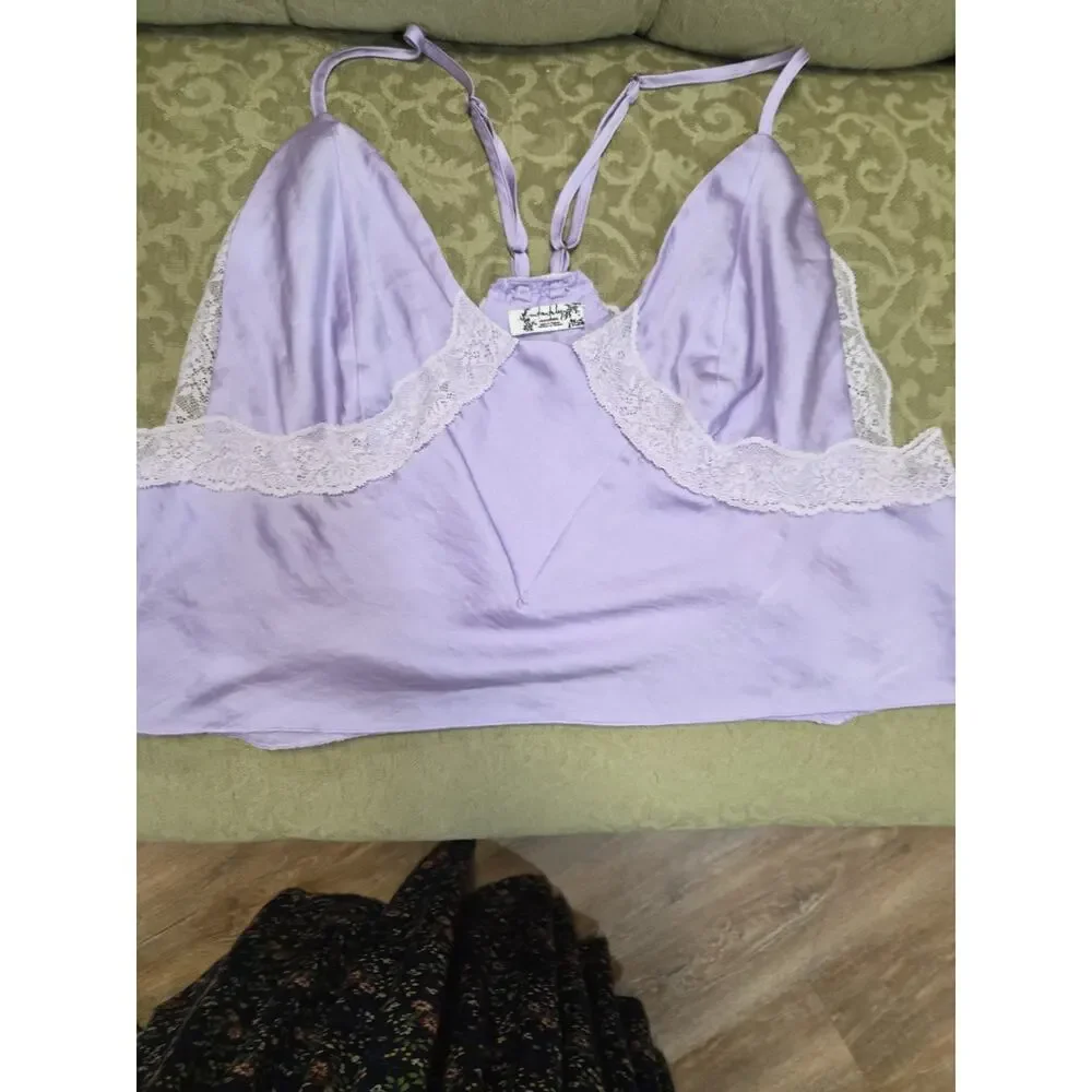Free People Intimately Free People Silk Lace Top Medium